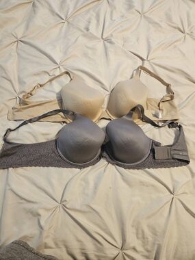 aerie T-Shirt Bras in Beige and Gray - Padded Everyday Set